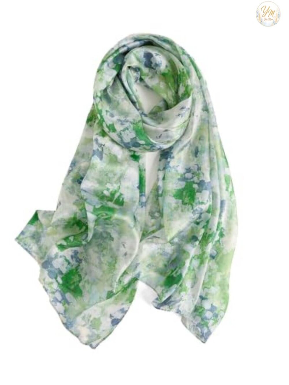 100% Mulberry Silk Floral Shawl Wrap Scarf Lightweight Large 69x43